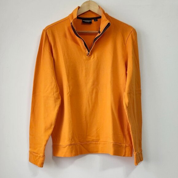 Vtg Steve & Barry's University Sportswear Orange Half-Zip Pullover College Fall - Picture 5 of 10